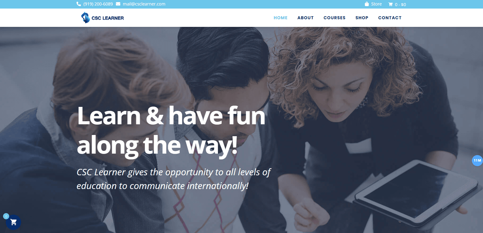 CSC Learner website